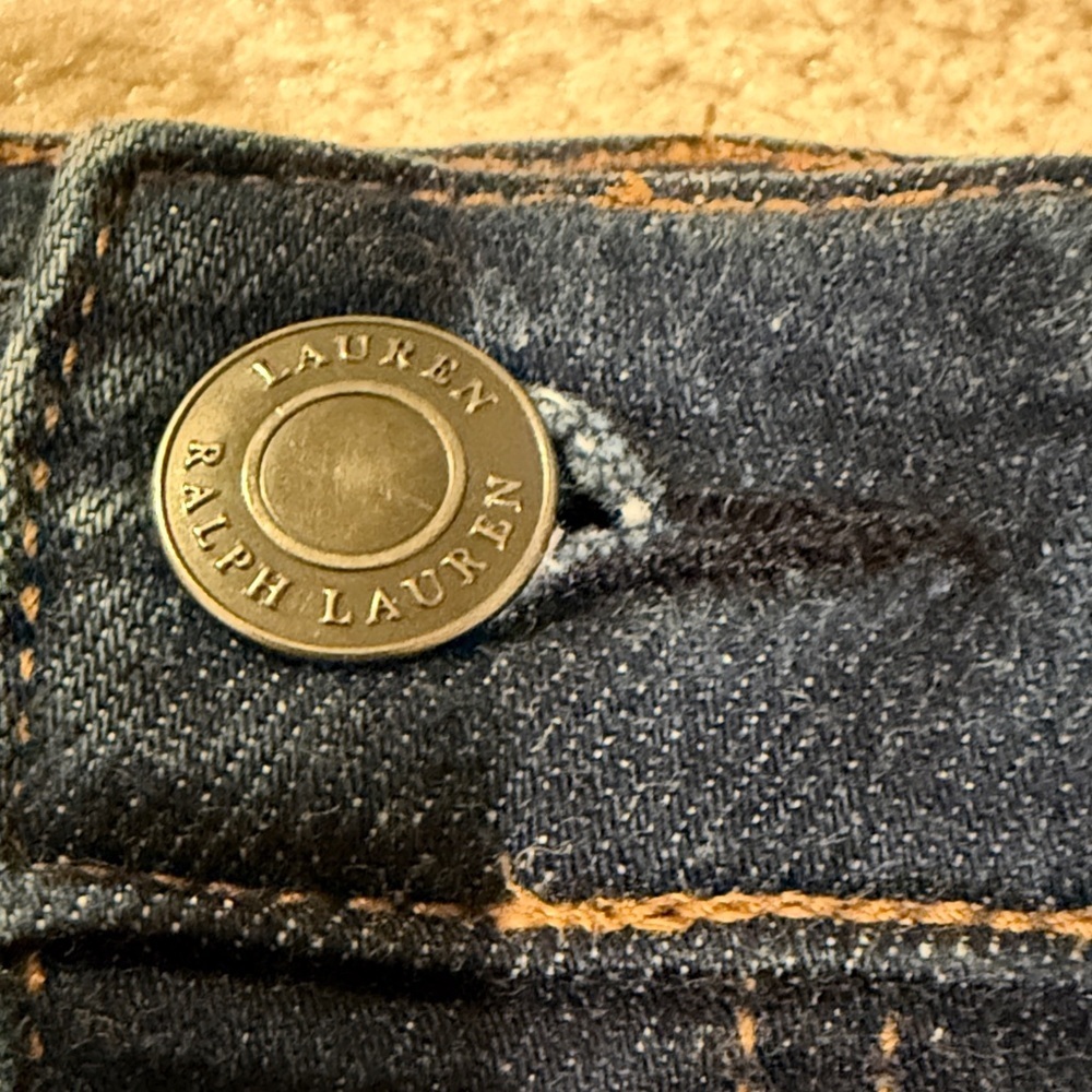 Lauren Ralph Lauren Dark Blue Straight Leg Jeans - Picture 3 of 6